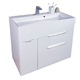 Тумба Fancy Marble Bermuda 2 з умивальником Ashley (Bermuda +2809101) білий глянець білий глянець