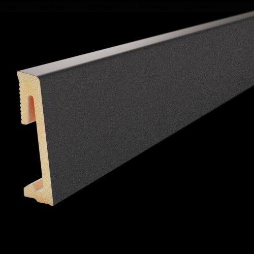 Плінтус Salag Alpha 2200х60х15.3 мм Black Black