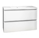 Тумба Fancy Marble Borneo 1000 з раковиною Lucia (Borneo + 1310101) біла глянець біла глянець