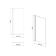 Душевая стенка Cersanit Crea 90x200 (S159-010)