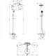 Душова система Hansgrohe Croma 220 Showerpipe (27223000)
