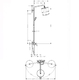 Душова система Hansgrohe Croma 220 Showerpipe (27222000)