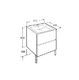 Тумба з умивальником Roca Cube 65 (A85119B806)