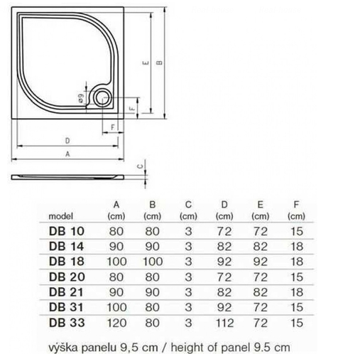 Душевой поддон Riho Kolping 90х90 (D004005005)