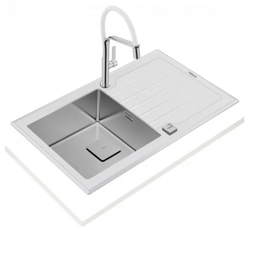 Кухонная мойка Teka Diamond 1B 1D 86 WH (115100012)