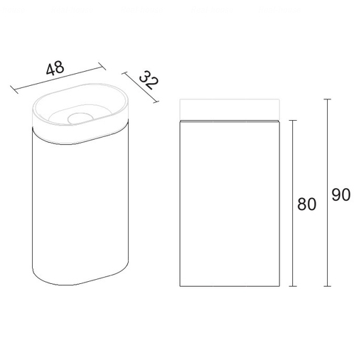 Умивальник Riho Essence Column (W029001105)