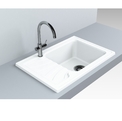 Кухонна мийка Fancy Marble Filadelfia біла біла