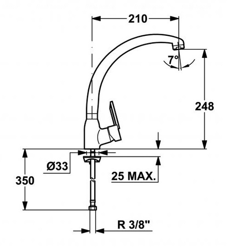 Змішувач для кухні Teka MN MF-2 Forum H (8191462)