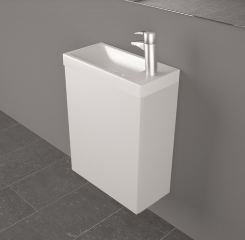 Тумба з раковиною Fancy Marble Java 50 (ШН 500 + 1805101) сірий матовий сірий матовий
