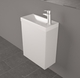 Тумба з раковиною Fancy Marble Java 50 (ШН 500 + 1805101) сірий матовий сірий матовий