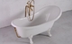 Ванна Fancy Marble Lady Hamilton 1730 мм белая ванна + белый ножки белая ванна + белый ножки