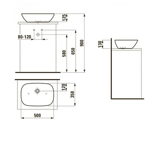 Умивальник Laufen INO 50 (H8123020001091)