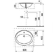 Раковина Jika Ibon 52 (H8130100001041)