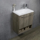 Тумба с раковиной Fancy Marble Ion 50 (Ion + 3105101) МДФ дуб брунико МДФ дуб брунико