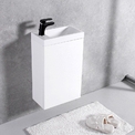Тумба з раковиною Fancy Marble Java 50 (ШН 500 + 1805101) білий глянець білий глянець