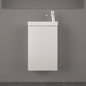 Тумба з раковиною Fancy Marble Java 50 (ШН 500 + 1805101) білий глянець сірий матовий