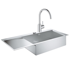Кухонная мойка Grohe EX Sink K1000 + смеситель (31582SD032843002)