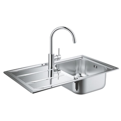 Кухонная мойка Grohe EX Sink K400 87 см + смеситель (31570SD0)