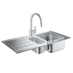 Кухонная мойка Grohe EX Sink K500 + смеситель (31572SD031482003)