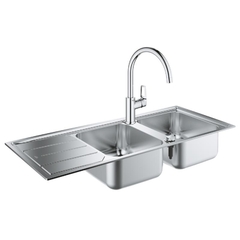 Кухонная мойка Grohe EX Sink K500 + смеситель (31588SD031368001)
