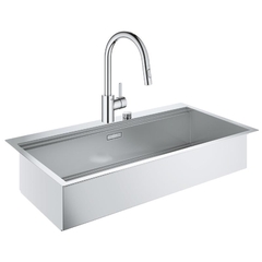 Кухонная мойка Grohe EX Sink K800 120 см + смеситель (31586SD031481001)