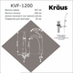 Смеситель для раковины Kraus Arlo KVF-1200 хром хром