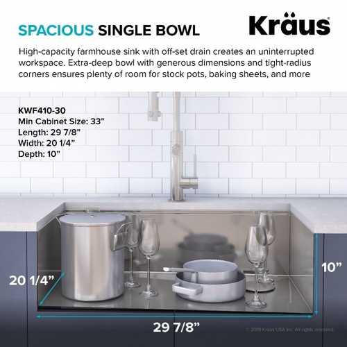 Кухонна мийка Kraus Kore KWT310-30