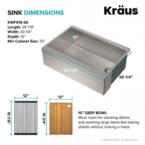 Кухонна мийка Kraus Kore KWT310-30