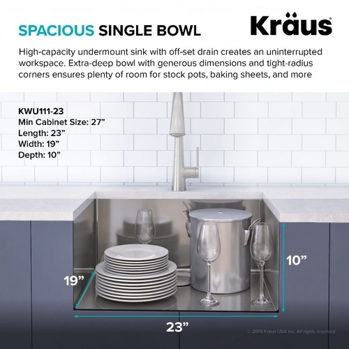 Кухонная мойка Kraus Kore KWU111-23