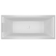 Ванна Riho Still Square LED 180x80 R/L подголовник слева подголовник слева