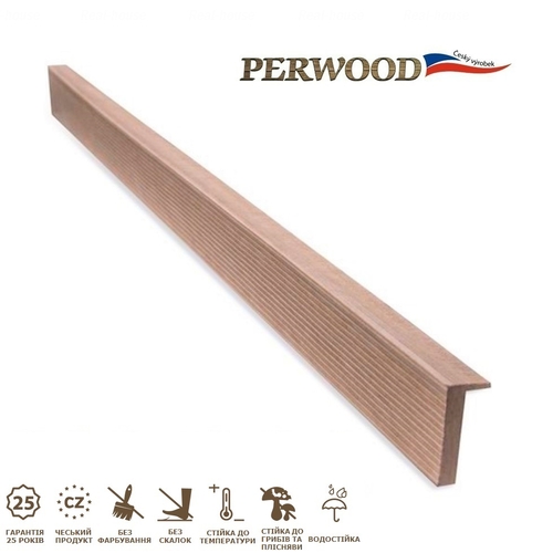 L-плінтус Perwood 4000х59-21х8 мм слонова кістка слонова кістка