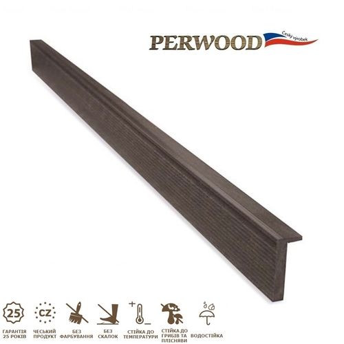L-плінтус Perwood 4000х59-21х8 мм сірий камінь сірий камінь