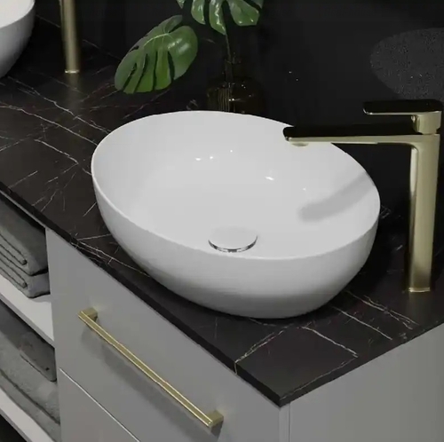 Умивальник настільний Cersanit Larga 50*38 білий матовий білий матовий