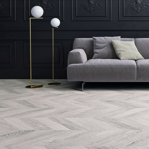 Ламинат Faus Masterpieces Light grey Chevron Um (S180086)