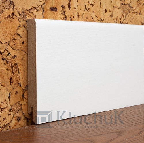 Плинтус Ключук 100 MDF RAL, без шпона прямой прямой
