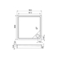Душевой поддон Roca Malaga Square Compact 90 (A276256000)