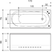 Ванна Balteco Modul 1700 мм простая (S1) простая (S1)