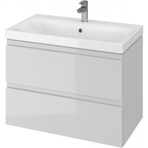 Тумба з умивальником Cersanit Moduo Slim 80 Сет B07, сіра Сет B07, сіра