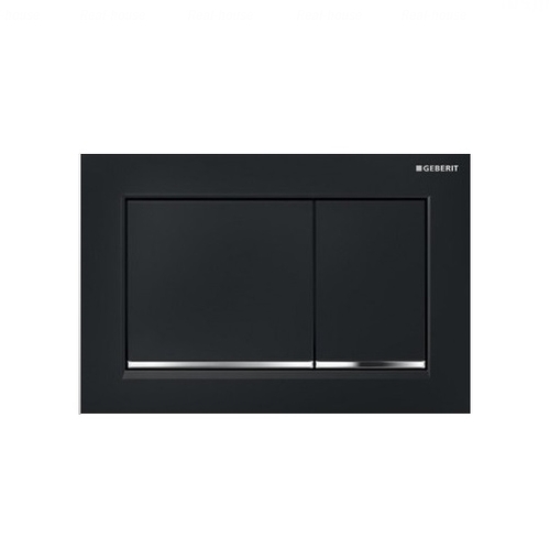 Кнопка змиву Geberit Omega 30 чорний/ хром глянець/ чорний чорний/ хром глянець/ чорний