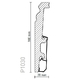 Плинтус Arbiton Vega P1030 2400х100х20 мм