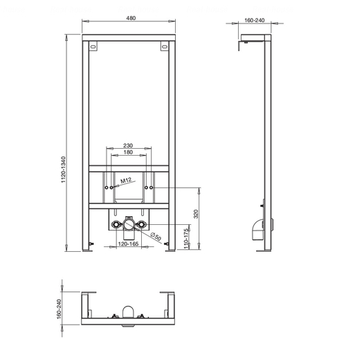 Инсталляция для биде Roca PRO (A890071000)