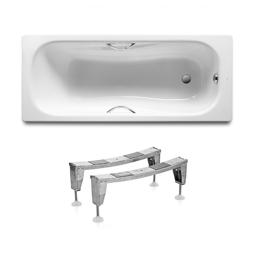 Ванна стальная Roca Princess 1500 (A220470001) с ручками и ножками с ручками и ножками