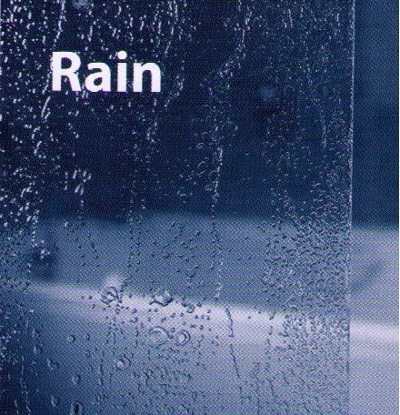 Штора для ванны Ravak VS3 130 профиль белый + витраж Rain профиль белый + витраж Rain