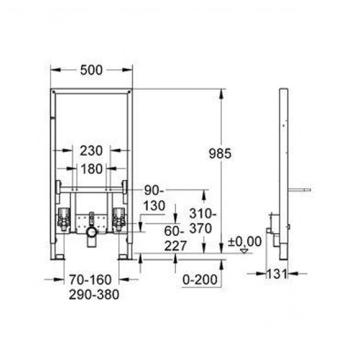 Инсталляция для биде Grohe Rapid SL (38545000)