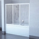 Двери для ванны Ravak AVDP3 150 профиль белый + витраж Rain профиль белый + витраж Rain