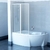 Штора для ванны Ravak Rosa VSK2 Transparent 160 левосторонняя левосторонняя