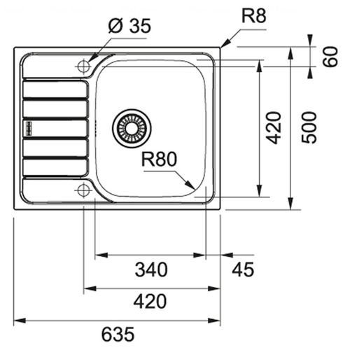 Кухонная мойка Franke Spark SKL 611-63 101.0598.808