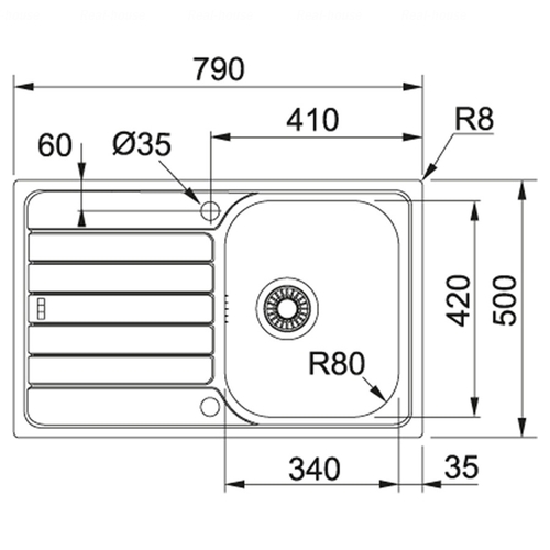 Кухонная мойка Franke Spark SKL 611-79 101.0598.809