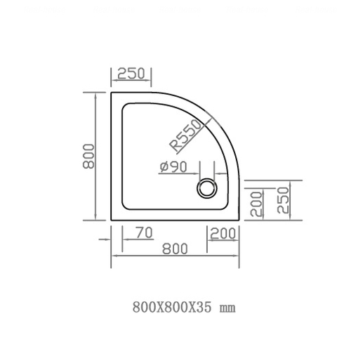 Душевой поддон Eger SMC 80х80х3.5 (599-8080R)