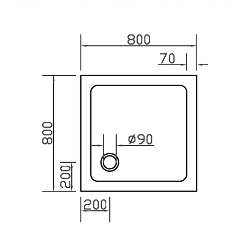 Душевой поддон Eger SMC 80х80х3.5 (599-8080S)